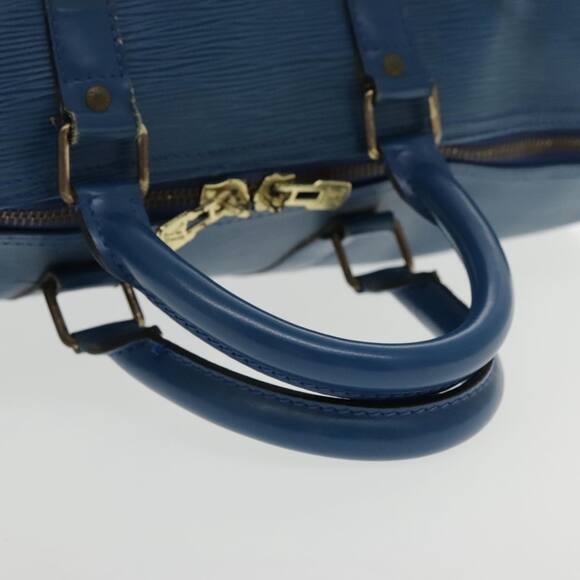 LOUIS VUITTON Epi Keepall 45 Boston Bag Blue M42975 - Picture 7 of 16